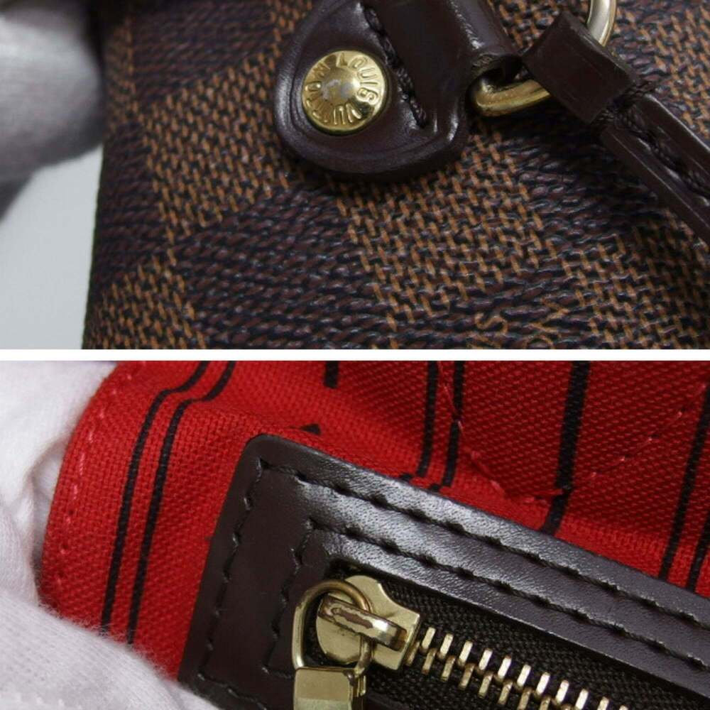 LOUIS VUITTON Authentic Brown Damier Neverfull MM Shoulder Bag - Picture 9 of 12